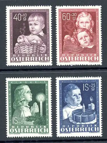 Österreich 929-32 postfrisch Weihnachten #HE232