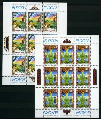 Makedonien Kleinbögen 102-03 postfrisch Cept 1997 #HE274