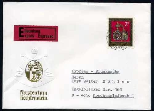 Liechtenstein 628 Liechtenstein MiNr 628 Express EFr portoger. #HB030