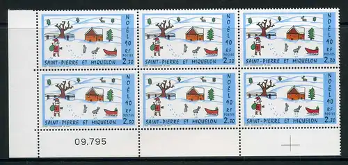 St. Pierre et Miquelon 607 St. Pierre et Miquelon MiNr 607 6er Eckrand ** #HB034