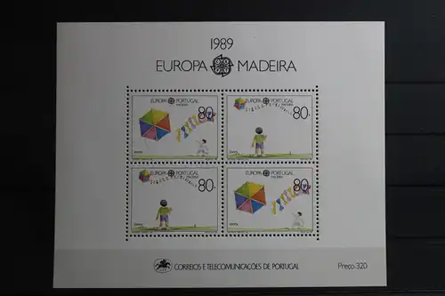 Portugal Madeira Block 10 mit 125-126 postfrisch #TJ666