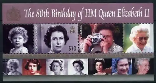 Salomon Inseln Block 94 Solomoninseln Block 94 ** Königshäuser #HB045