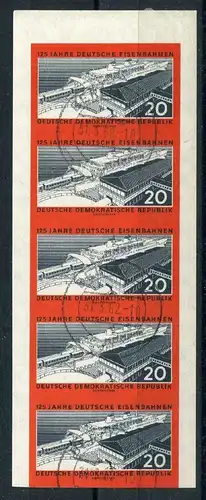 DDR 5er Streifen 805 B gestempelt #HB081