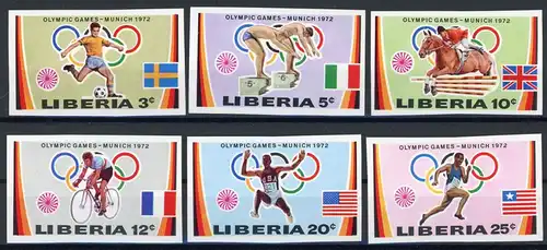 Liberia 826-31 postfrisch Olympiade #ID110