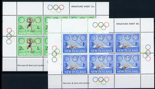 Neuseeland KB 487-488 postfrisch Olympiade #ID091