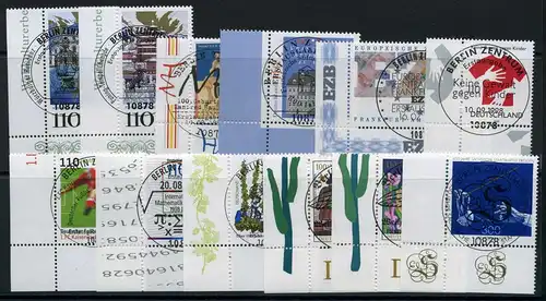 gestempelt Bund Lot Eckrand unten links ESST Vollstempel #HB036