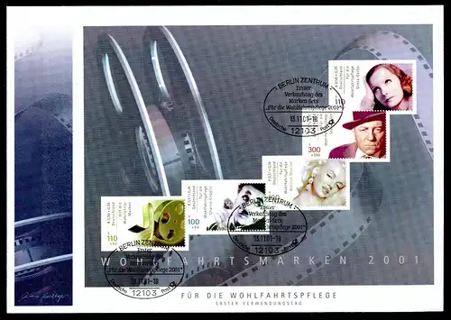 BundBerlin H-Blatt 45 Schauspieler Ersttagesbrief/FDC #IX592