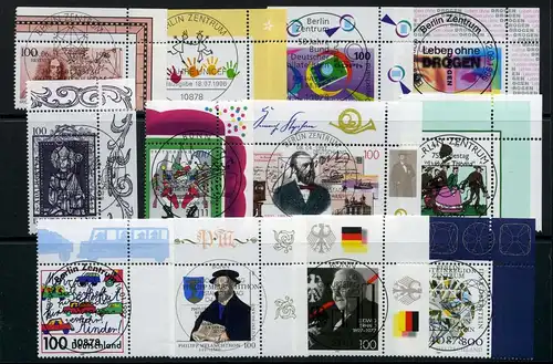 Bund Lot Marken aus 80/90er Jahre zentrischer Ersttagssonderstempel #HB037