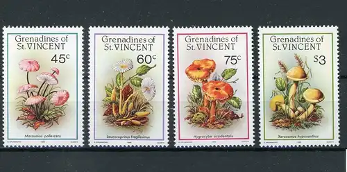 St. Vincent Grenadinen 493-496 postfrisch Pilze #HD012