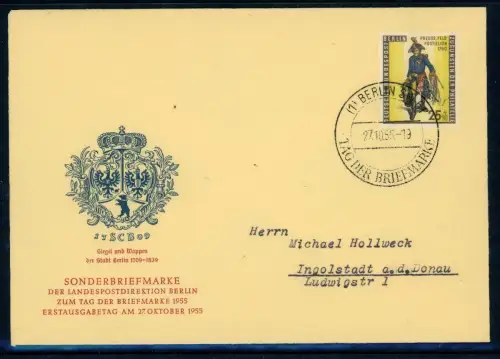 Berlin 131 amtlicher Ersttagesbrief/FDC #HE421