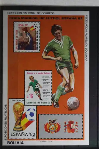 Bolivien Block 125 postfrisch Fußball WM 1982 #TI393