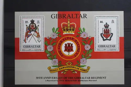 Gibraltar Block 12 mit 568 postfrisch #TJ577