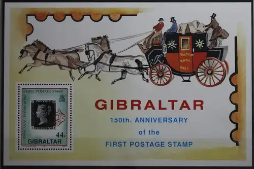 Gibraltar Block 15 mit 601 postfrisch #TJ579