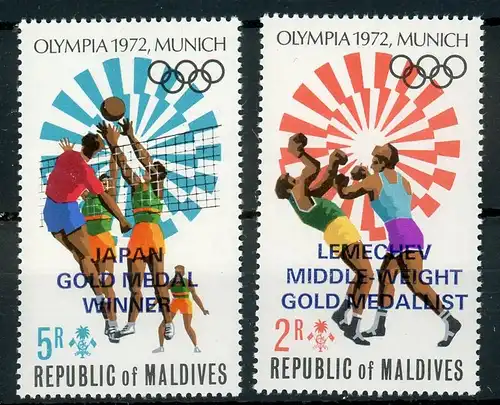 Malediven 430-431 A postfrisch Olympiade #ID123