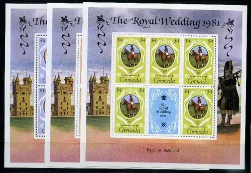 Grenada 1095-99 postfrisch Königshäuser Kleinbogen #HE262