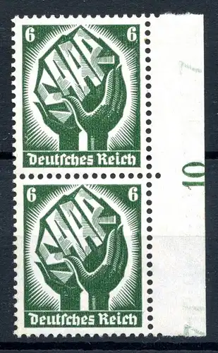 Deutsches Reich 544 postfrisch senkrechtes Paar #HE288