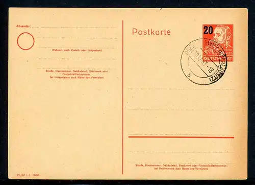 DDR Ganzsache P 42/02 gestempelt #HK011