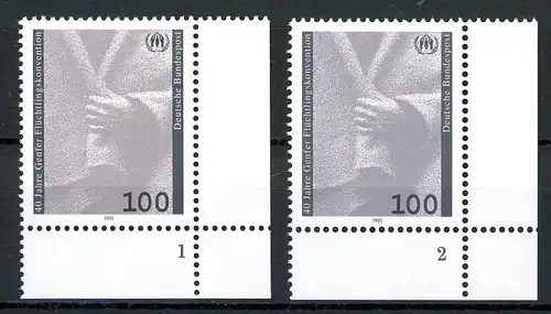 Bund 1544 postfrisch Formnummer 1-2 #HE376