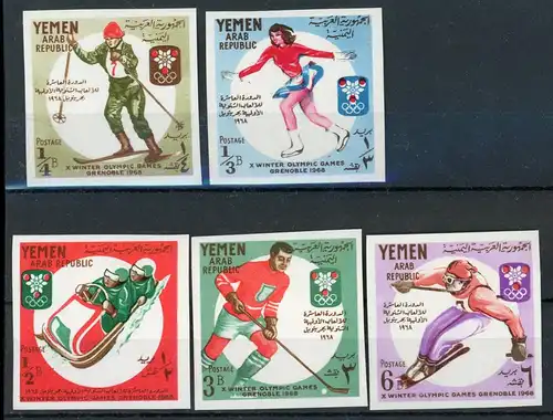 Jemen arab. Rep. 619-623 B postfrisch Olympiade #ID052