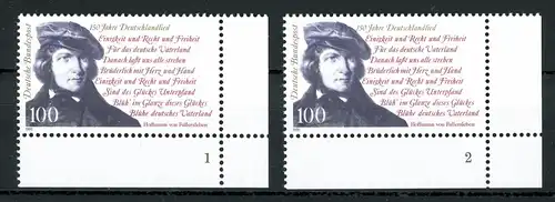 Bund 1555 postfrisch Formnummer 1-2 #HE379