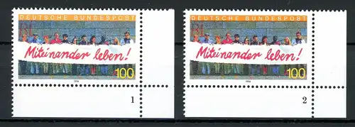 Bund 1725 postfrisch Formnummer 1-2 #HE372