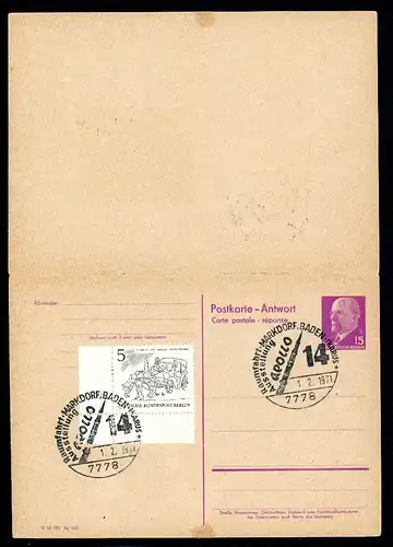 DDR Ganzsache P 74 F gestempelt Dresden #HE488