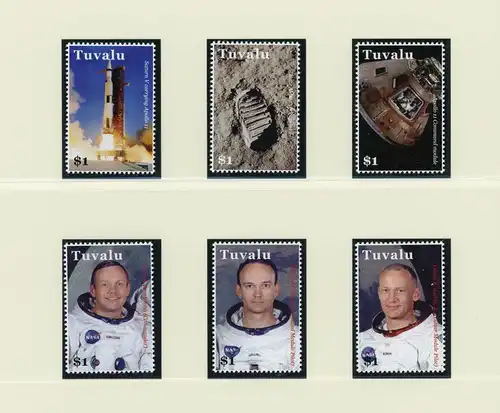 Tuvalu 1454-1459 postfrisch Raumfahrt Apollo 11 #IY297