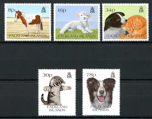 Falkland Inseln 598-602 postfrisch Haustiere #HE448