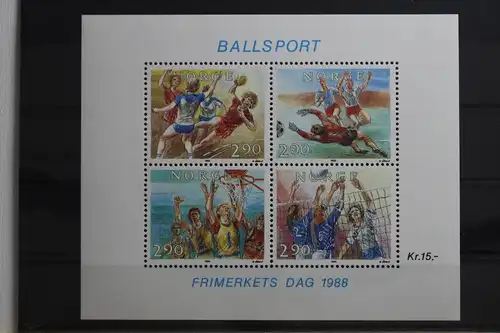 Norwegen Block 10 mit 1003-1006 postfrisch #TJ538