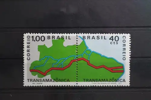 Brasilien 1283-1284 postfrisch als Paar Bau Trans-Amazonas-Straße #TK803