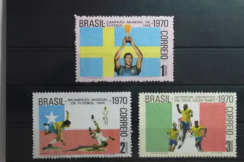 Brasilien 1262-1264 postfrisch Fußball #TK799