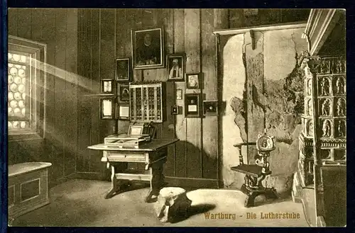 AK Wartburg, Eisenach Die Lutherstube 1915 #HK022