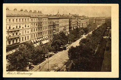 AK Wien/ Österreich Der Kärntnerring 1925 #HK056