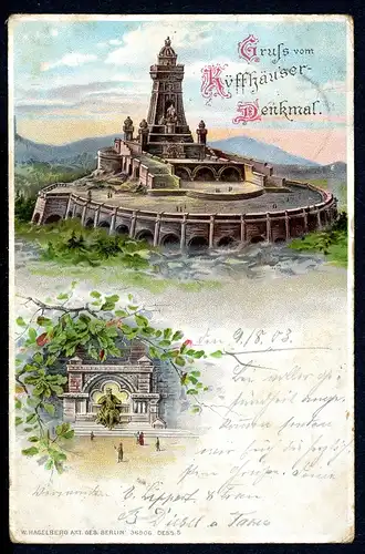 AK Küffhäuserdenkmal 09.08.1903 #HK041