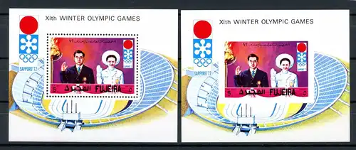 Fujeira Block 64 A+B postfrisch Olympiade Sapporo 1972 #ID135