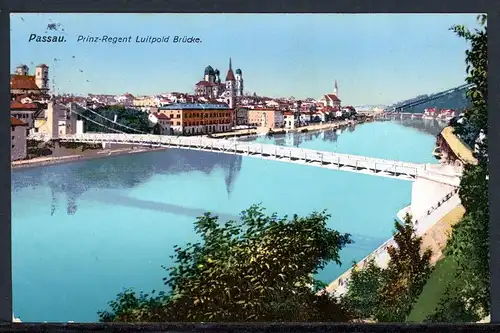 AK Passau Prinz-Regent Luitpold Brücke #HK088