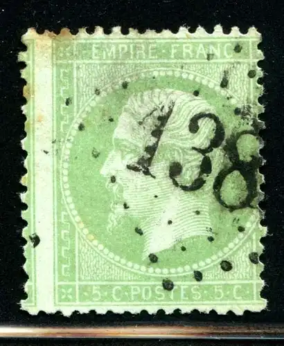 Frankreich 19 c gestempelt #HE460