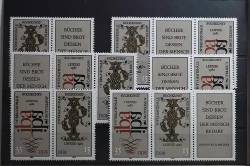 DDR W Zd 528 - W Zd 533 postfrisch Zusammendruck #TK022