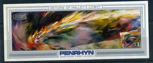 Penrhyn Block 71 postfrisch Halleyscher Komet #HO149