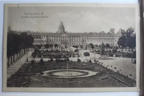 AK Karlsruhe Grossherzogliches Schloss 1910 #PG559