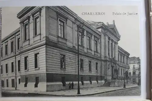 AK Charleroi Palais de Justice Feldpost 1916 #PG452