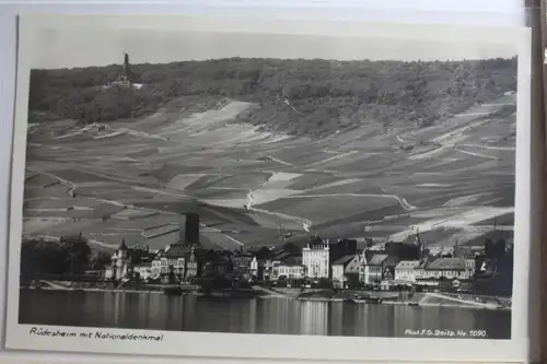 AK Rüdesheim mit Nationaldenkmal #PG495