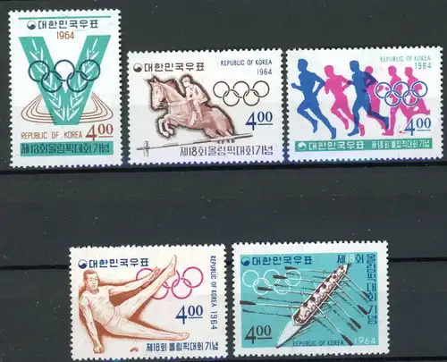 Südkorea 457-461 postfrisch Olympia 1964 #ID160