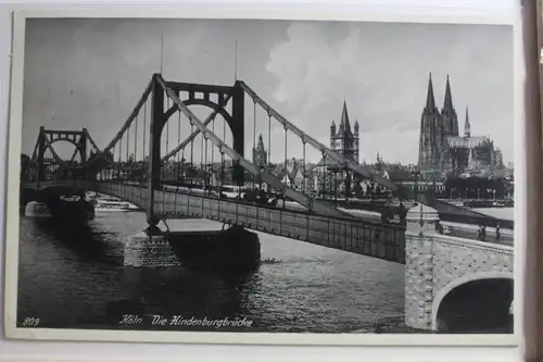 AK Köln Die Hindenburgbrücke 1936 #PG502