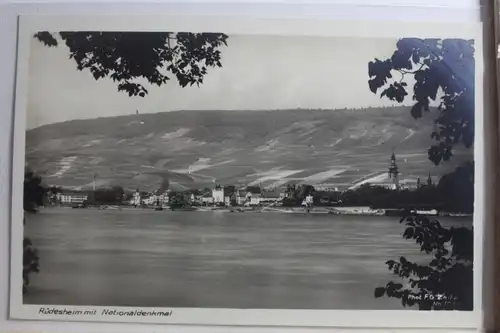 AK Rüdesheim mit Nationaldenkmal #PG524