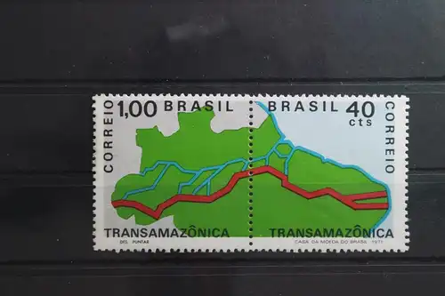 Brasilien 1283-1284 postfrisch als Paar Bau Trans-Amazonas-Straße #TK802