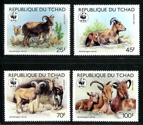 Tschad 1171-1174 postfrisch Wildtiere, WWF #HK292