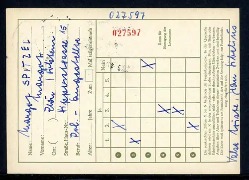 Bund Funklotterie-Postkarte FP 8 gestempelt #HO582