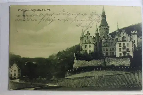 AK Bad Hönningen a. Rh. Schloss Arenfels 1907 #PG606