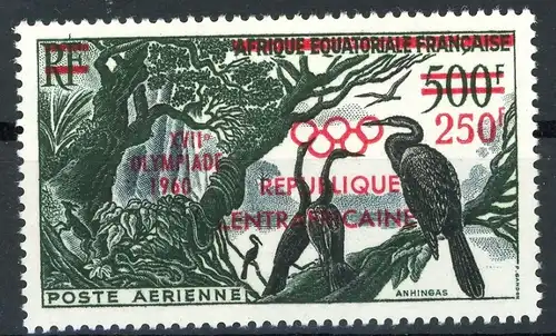 Kongo Brazza. 3 postfrisch Olympiade #ID264